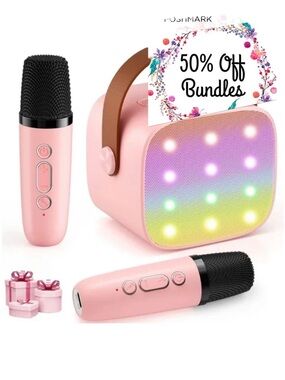 Portable Pink Mini Karaoke Machine